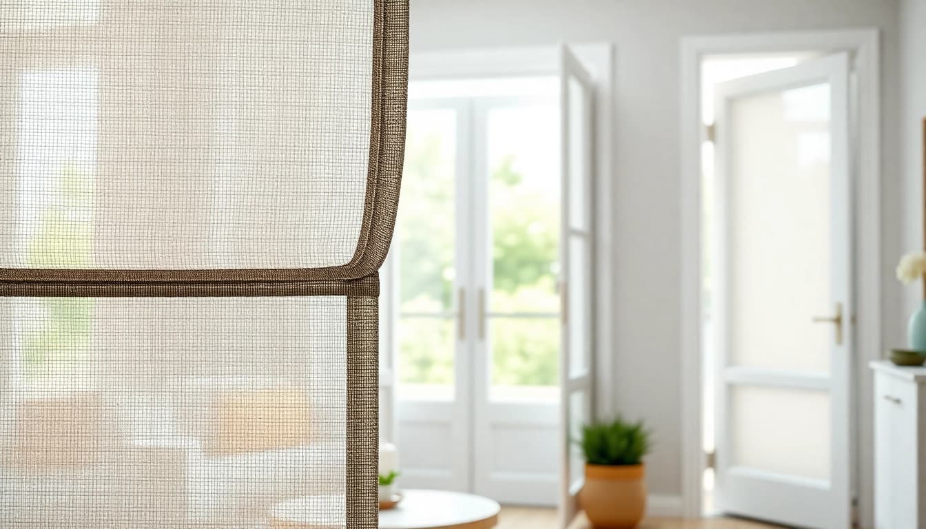 Instalar mosquiteras de calidad en ventanas y puertas para protección eficaz.