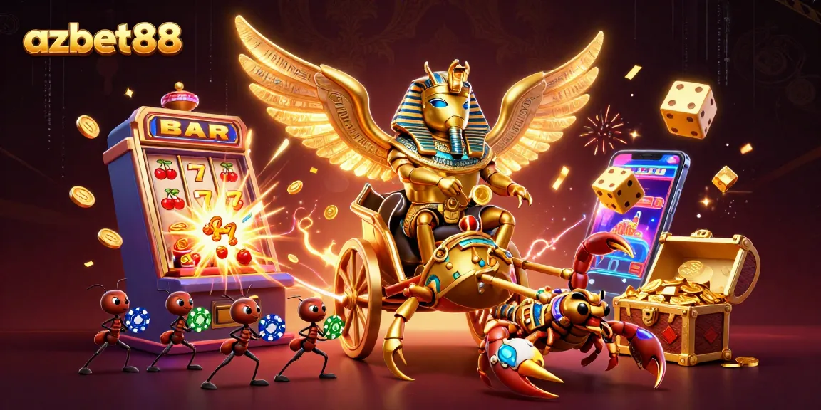 Experience thrilling wins at azbet88 with gameplay elements including golden dice and jackpot slots.