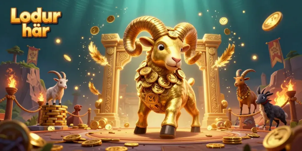 Lodur här ger en vacker vy av en guld ram som headbuttar en gyllene grind i en spännande spelscen.