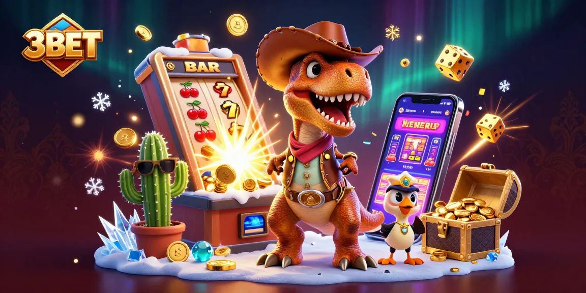 Join the fun with 3BET as the colorful 3D characters enjoy thrilling casino excitement.