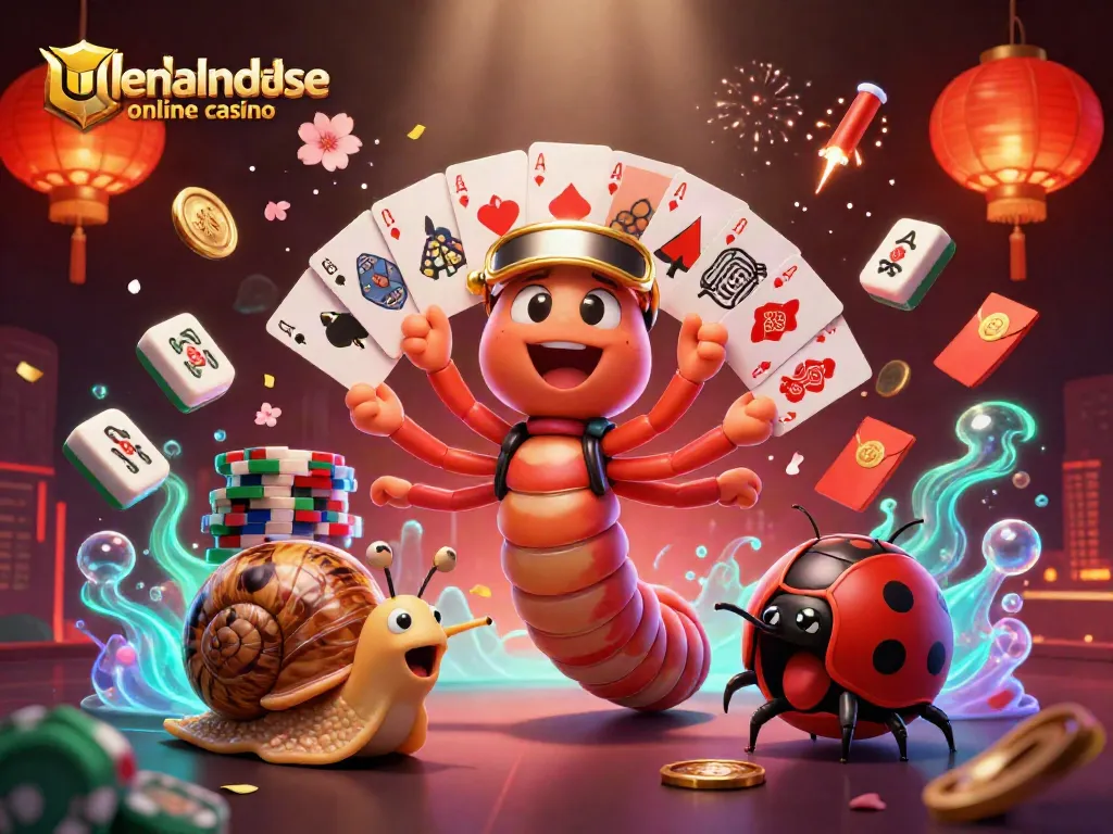 Engage with the world of udenlandske online casino through this vibrant 3D illustration of lively casino characters.