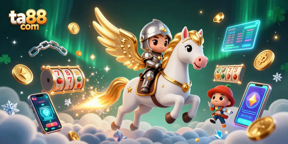 Engage with ta88 com's thrilling slot experience featuring vibrant characters and digital elements.