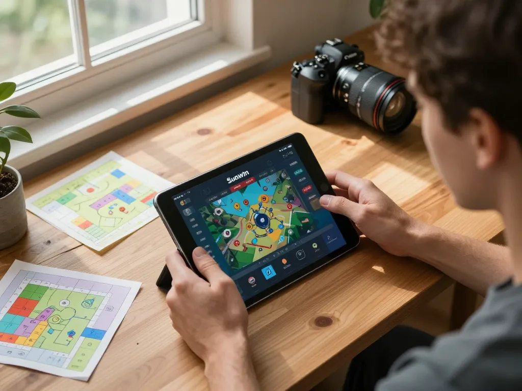 Players engaging with Sunwin's online platform in a cozy home setup, enhancing gaming strategy.