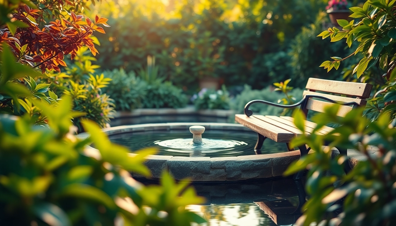 Engaging visual representation of mental health tips in a tranquil garden setting.
