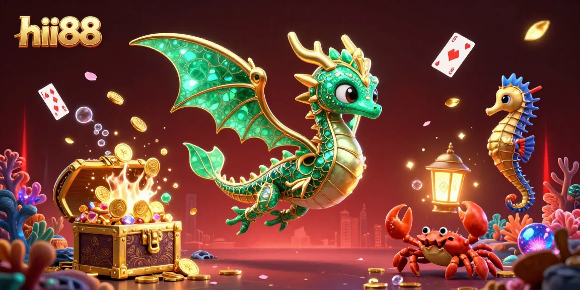 Experience thrilling gameplay at hii88 with vibrant fantasy casino elements in a captivating ocean scene.