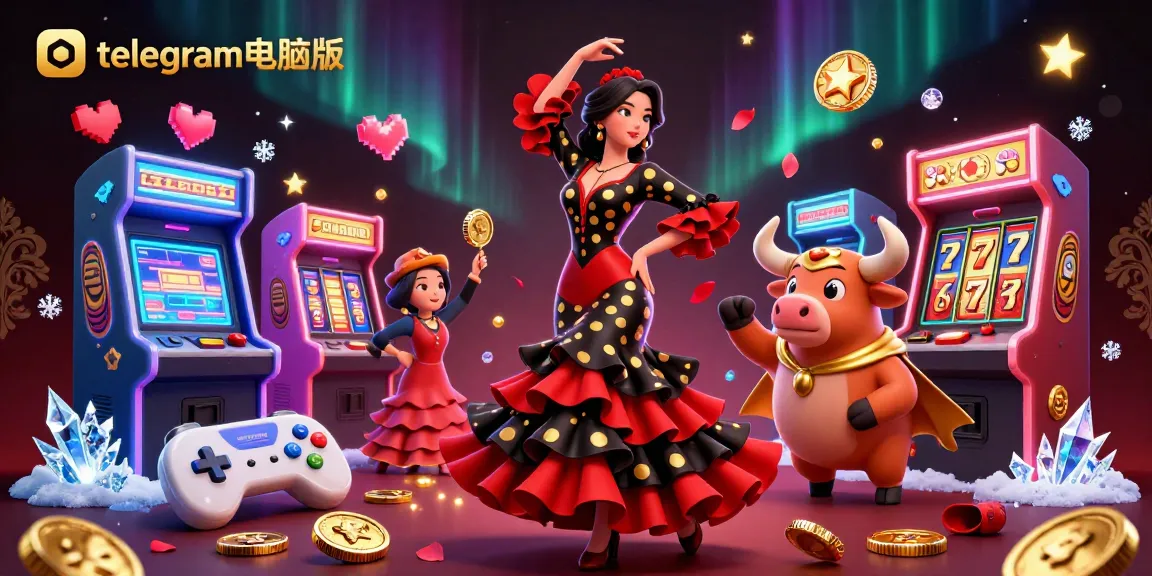 在telegram电脑版中参与令人兴奋的游戏玩法,展现活力四射的老虎机和动态角色的奢华赌场场景。