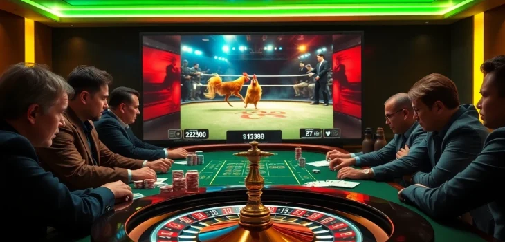 Experience high-stakes betting with SV388 trực tiếp as players engage in thrilling live-action cockfights.