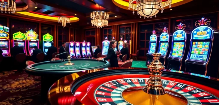 Exciting roulette action at HAY 88 casino, highlighting vibrant colors and luxury gaming.