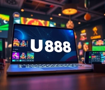 Engaging U888 online betting platform showcasing vibrant casino games on modern devices.
