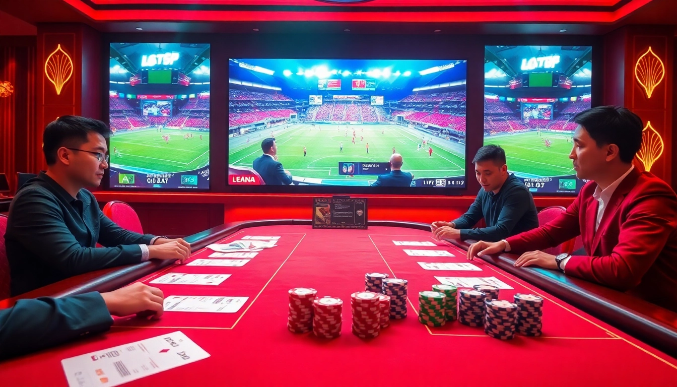 Engaging scene showcasing excitement in đá gà trực tiếp betting as players place high-stakes wagers.