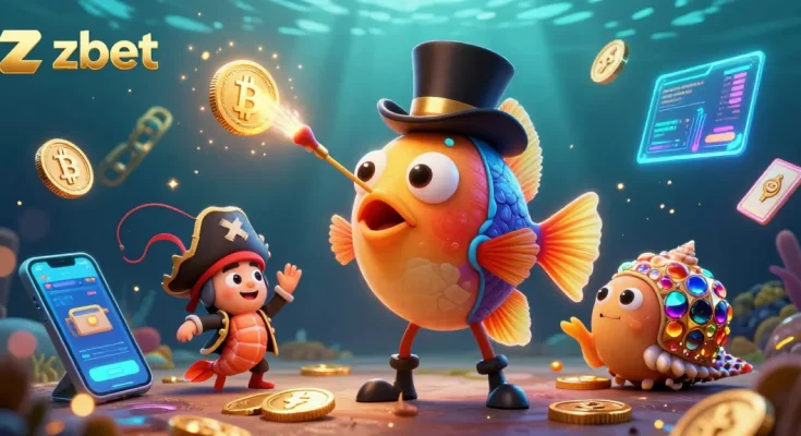 Join zbet to experience thrilling casino adventures with vibrant underwater characters!
